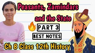 Chapter 8 Peasants Zamindars and The State I Part 3 Last I Class 12 History [upl. by Taber]