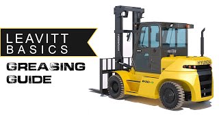 Forklift Greasing Guide  How to Grease a Forklift  Leavitt Machinery LEAVITT BASICS [upl. by Seiter]