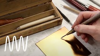 How to make an etching  National Museums Liverpool [upl. by Ellessig260]