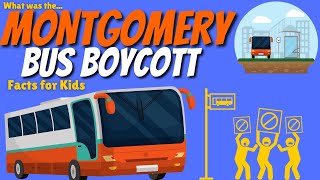 What was the Montgomery Bus Boycott  Montgomery Bus Boycott For Kids  Civil Rights [upl. by Ynohtnad]