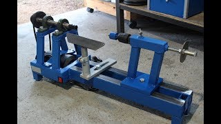 tornio per legno fai da te homemade wood lathe [upl. by Miarhpe]