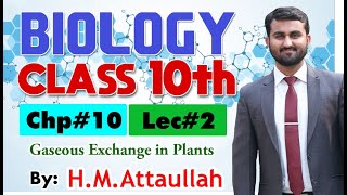 Gaseous Exchange in Plants  Chapter  10  Biology Class 10th Lec2 [upl. by Mayram]