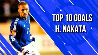 Top 10 Goals  Hidetoshi Nakata [upl. by Atiken201]