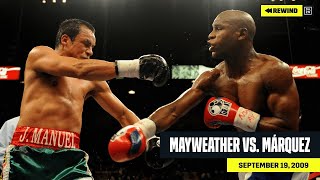 FULL FIGHT  Floyd Mayweather vs Juan Manuel Marquez DAZN REWIND [upl. by Halilahk90]