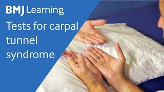 Tests for carpal tunnel syndrome  BMJ Learning [upl. by Cal183]