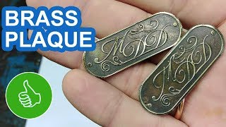 ETCHING BRASS HOWTO MAKE A PLAQUE [upl. by Wilen]