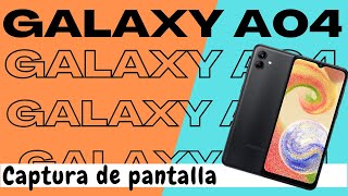 Hacer Captura de Pantalla en Samsung A04 [upl. by Koehler385]