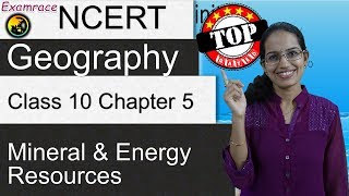 NCERT Class 10 Geography Chapter 5 Mineral and Energy Resources  English  CBSE [upl. by Enitram]