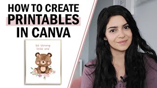 How to Create Printables in Canva to SELL ON ETSY [upl. by Eleynad993]