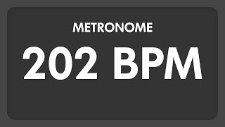 202 BPM  Metronome [upl. by Ardnekat]