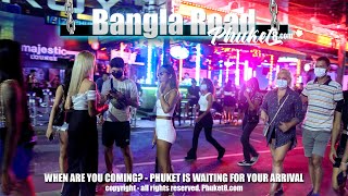 Bangla Road  January 8 2022  Patong Beach  Phuket 4K Full Tour [upl. by Lynsey183]