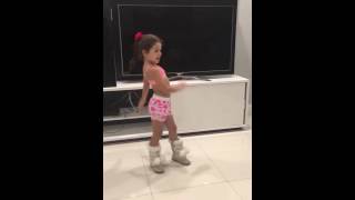 5 yearl old girl dancing chillax [upl. by Mohammad]