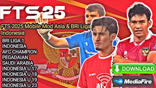 RILI FTS 25 MOD TIMNAS INDONESIA SENIOR NEW UPDATE TERBARU [upl. by Alhahs]