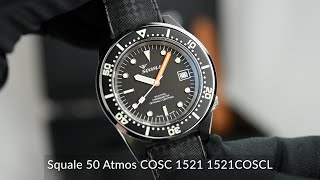 Squale 50 Atmos COSC 1521 1521COSCL [upl. by Yarak]