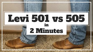 Levi 501 vs 505  Understanding the Difference [upl. by Eloci395]