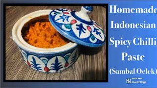 Homemade Spicy Chilli Paste Sambal Oelek [upl. by Pas135]