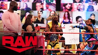 AJ Styles amp Omos test their team skills on New Day Game Night Raw Mar 29 2021 [upl. by Akiwak637]