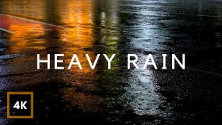 HEAVY RAIN at Night 10 Hours for Sleeping Relax Study insomnia Reduce Stress Heavy Rain Sounds [upl. by Jovitah]