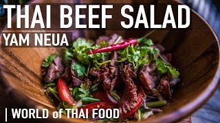 How To Make Thai Spicy Beef Salad  Yum Neua  Authentic Thai Food  Family Recipe 2 [upl. by Valera659]