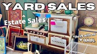 YARD SALES  Estate Sales  thrift with me  youtube [upl. by Modnar]