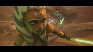 Star Wars The Clone Wars  Ahsoka Tano vs General Grievous 1080p [upl. by Oek]