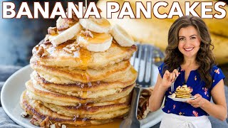 The Best BANANA PANCAKES Recipe [upl. by Hsreh517]