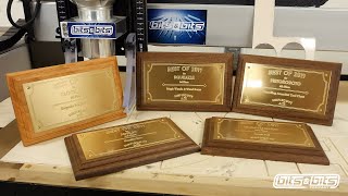 How To Make A Brass Plaque on your CNC [upl. by Trillby439]