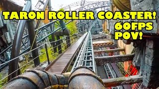 Taron Roller Coaster AWESOME 60FPS HD Front Seat POV Phantasialand Germany [upl. by Akcimahs314]