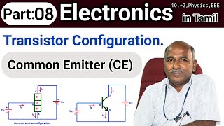 Common Emitter CE Transistor Configuration in tamil [upl. by Nyhagen500]