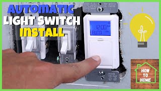 Automatic Light Switch Timer Installation  Defiant Timer Light Switch [upl. by Brnaba135]