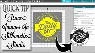 Trace Feature in Silhouette Studio  Quick Tip Tuesday [upl. by Kuska]