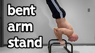 Parallettes Workout Intermediate Learn Lsit to Bent Arm Stand [upl. by Ahsinut]