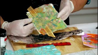 How to Use Fusible Web  Mixed Media Techniques [upl. by Anonyw463]