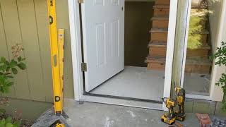 Jeld Wen Front Door Installation  Really crappy products and craftsmanship PART 1 [upl. by Aramat]