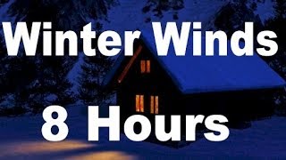 Winter Wind  Relaxing Nature Sounds for Sleep  8 Hours Long [upl. by Wehttan]