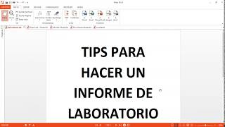 LAB Q2Tips para hacer un Informe Lab [upl. by Sonja]