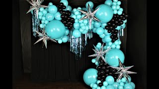 Party City Balloon Garland DIY  How To  Tutorial  Review [upl. by Novhaj584]