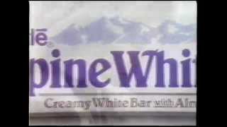 1990 Nestle Alpine White Candy Bar Commercial [upl. by Indira206]