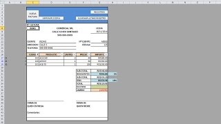 Como hacer una factura automática con macros en Excel Parte 1 [upl. by Roderic487]