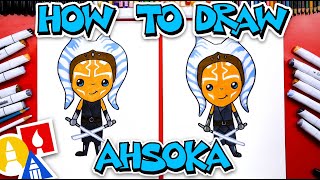 How To Draw Ahsoka From Star Wars [upl. by Knowlton]