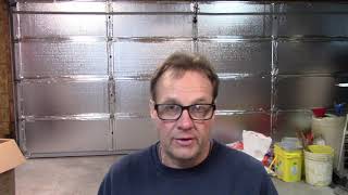 Insulating my garage door for under 100 [upl. by Johan]