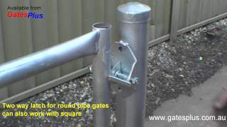 Gate Latch 2 way for round pipe and square [upl. by Reiner591]