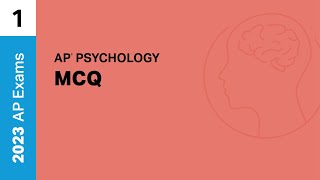 1  MCQ  Practice Sessions  AP Psychology [upl. by Araccat208]