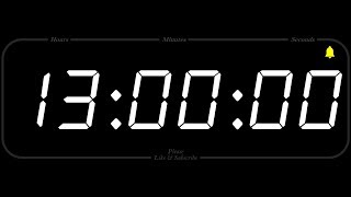 13 Hour  TIMER amp ALARM  1080p  COUNTDOWN [upl. by Maclean518]