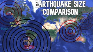 Biggest Earthquake Comparison On The Earth 💥💥 [upl. by Chrysa718]