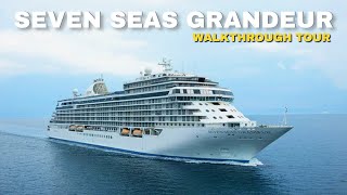 Regent Seven Seas Grandeur  Full Walkthrough Tour amp Review  4K [upl. by Alehtse]