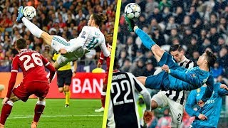 Top 5 Bicycle Kick Goals in Football 2018 ft Bale amp Ronaldo [upl. by Ecneralc]