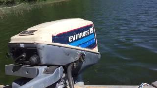 1982 Evinrude 15hp outboard motor [upl. by Volney499]