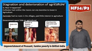 HFS4P3 Famines Poverty amp Farmers importverishment in British India [upl. by Aical]