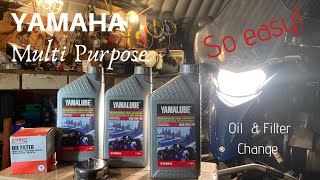 Yamaha Venture Multipurpose Oil and Filter change [upl. by Renick920]